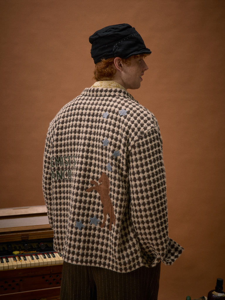 "Chemist's Ranch" Appliqué Textured Woven Shirt