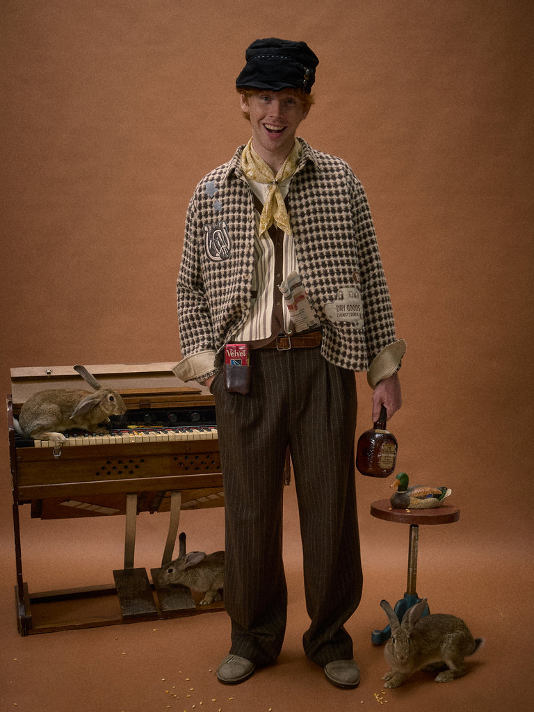 "Chemist's Ranch" Appliqué Textured Woven Shirt