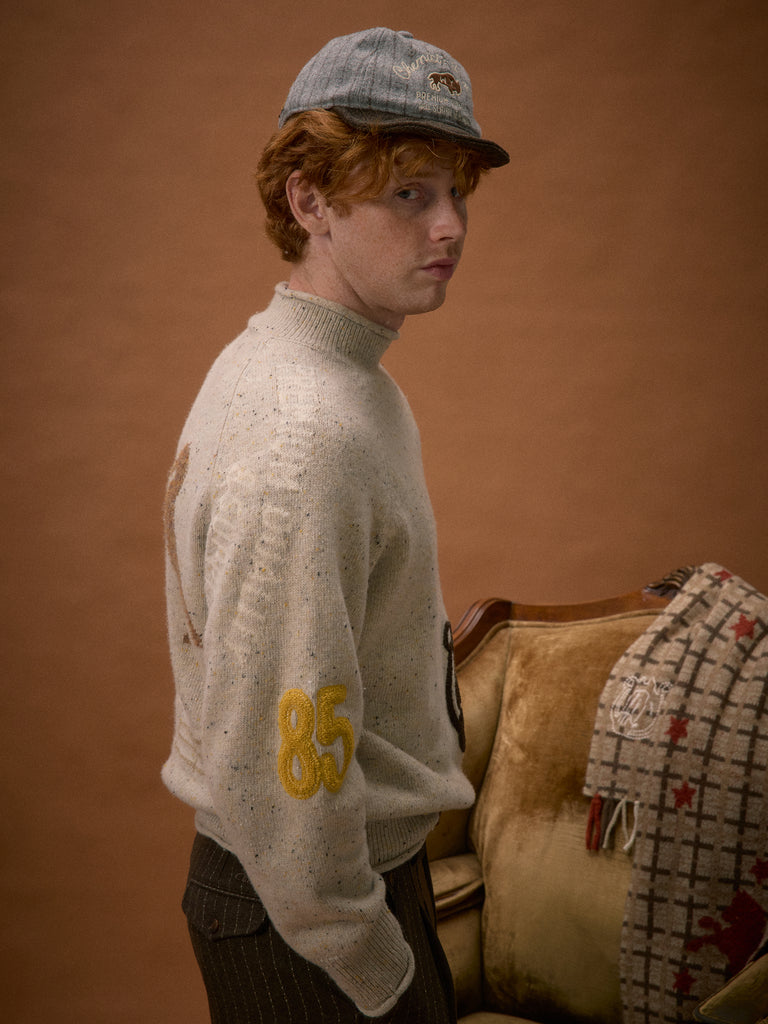 "Chemist's Ranch" Mock-Neck Sweater