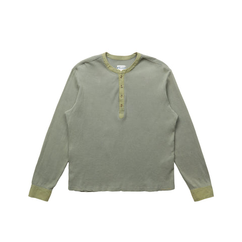 Vintage Long-Sleeve Henley T-Shirt