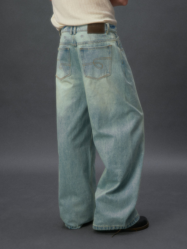 Ultra-Baggy Wide-Leg Jeans