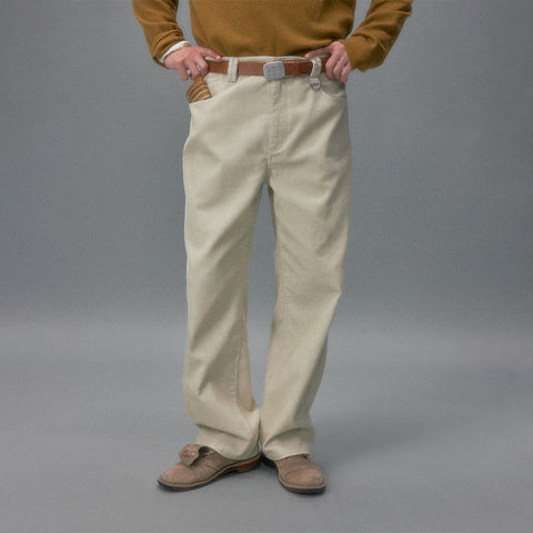 Showa Slim Straight Faded Corduroy Pants