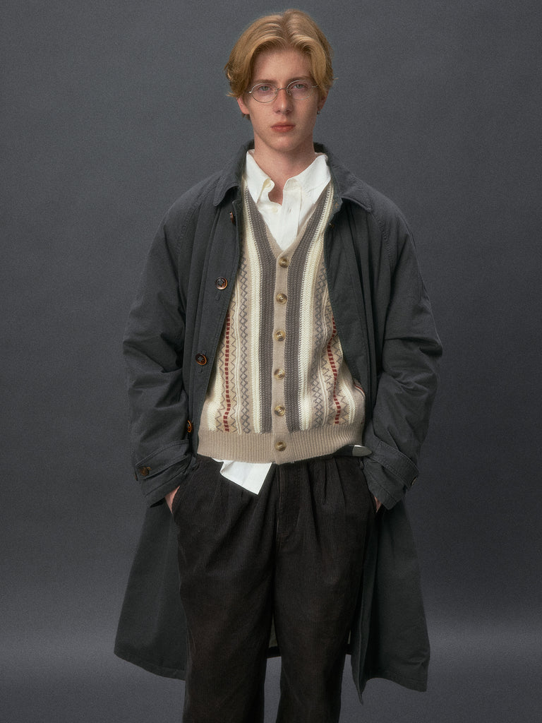 Dad's Striped Knit Cardigan