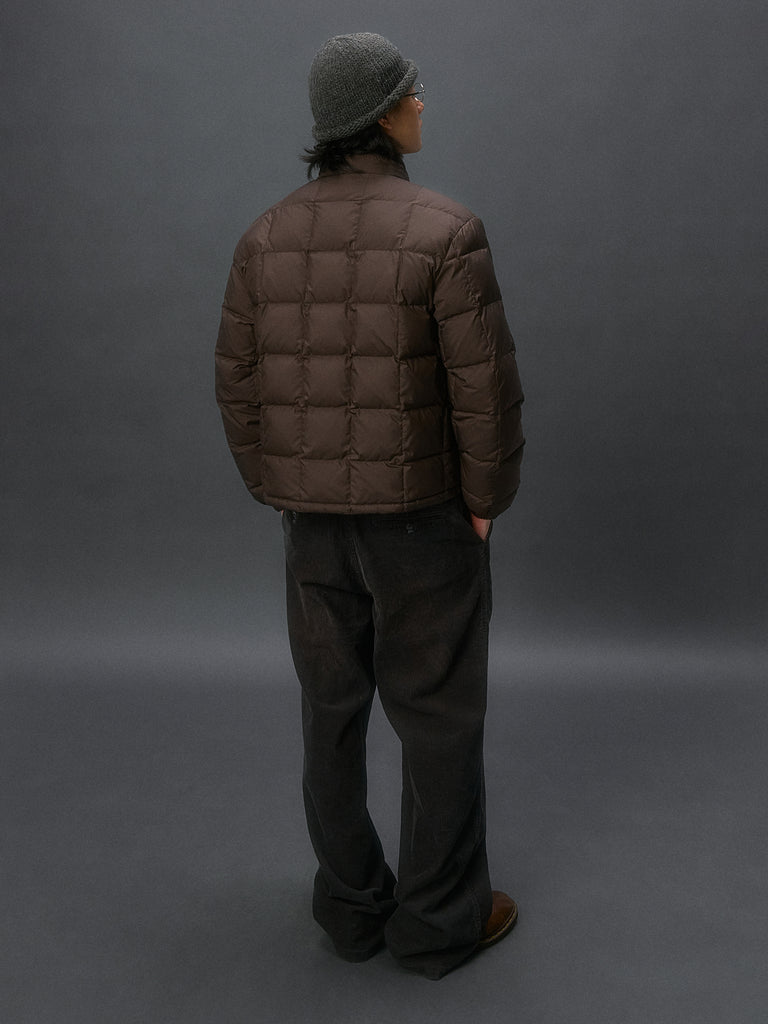 Basic Short-Cut Checkered Down Jacket
