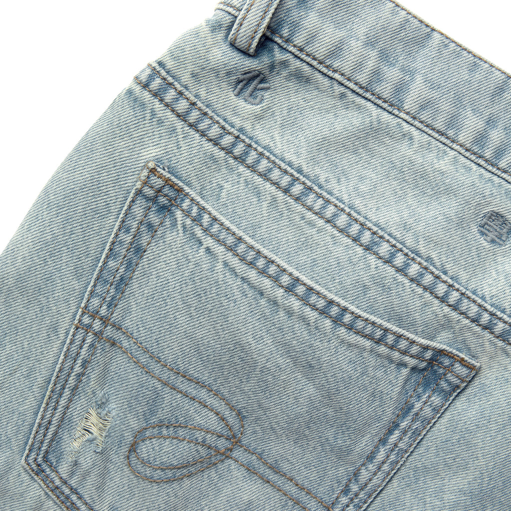 Chemist's Thrift Store Patched Straight Jeans