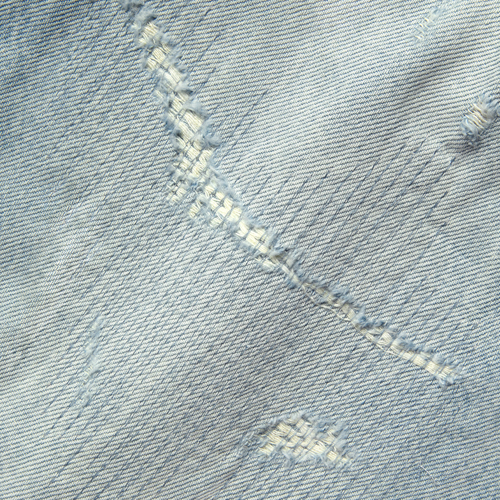 Chemist's Thrift Store Patched Straight Jeans