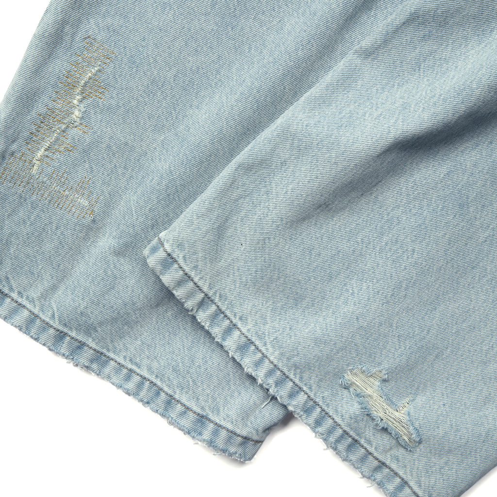 Chemist's Thrift Store Patched Straight Jeans