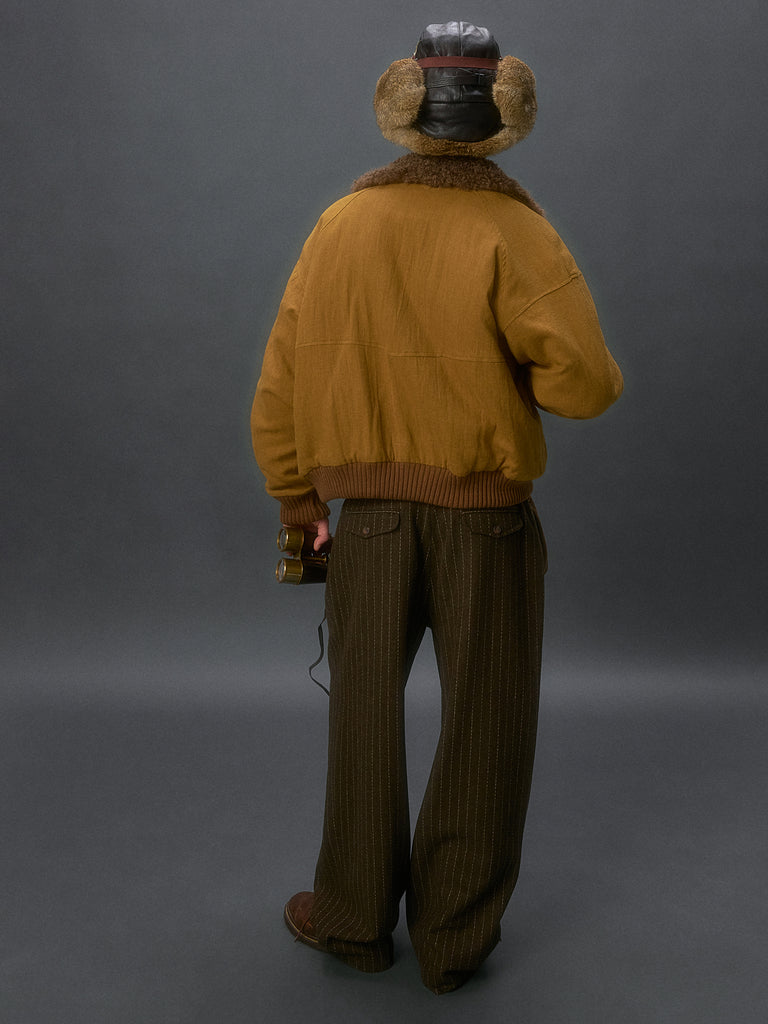 Sherling Collar Aviator Jacket