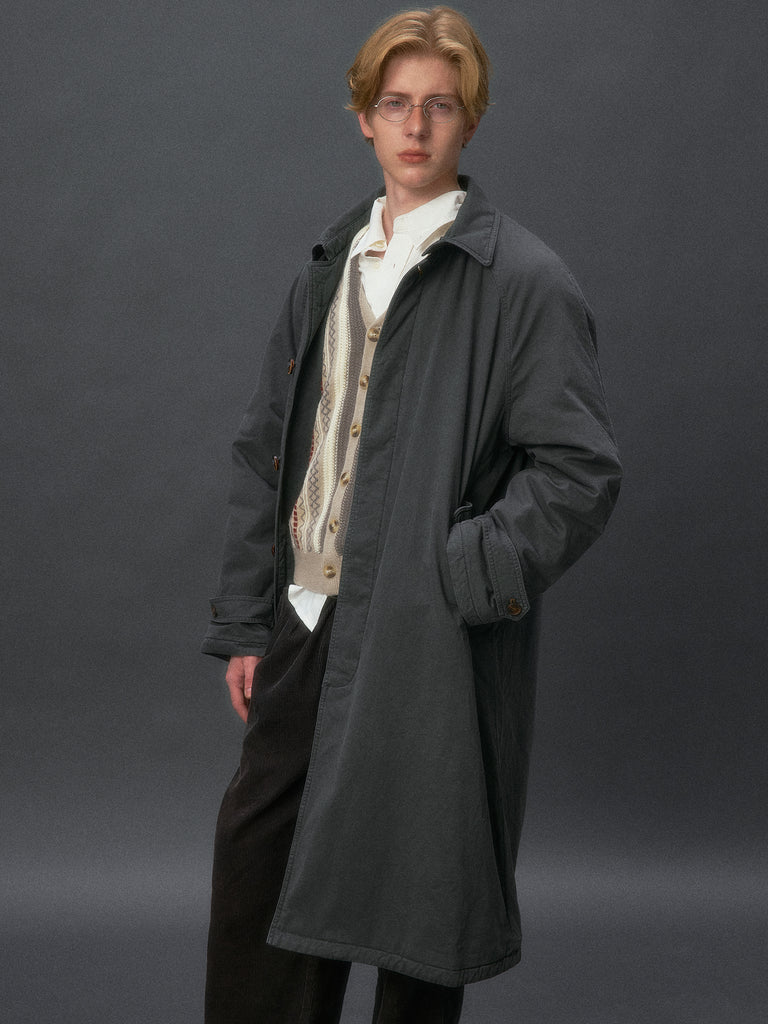 Scholar's Padded Trench Coat