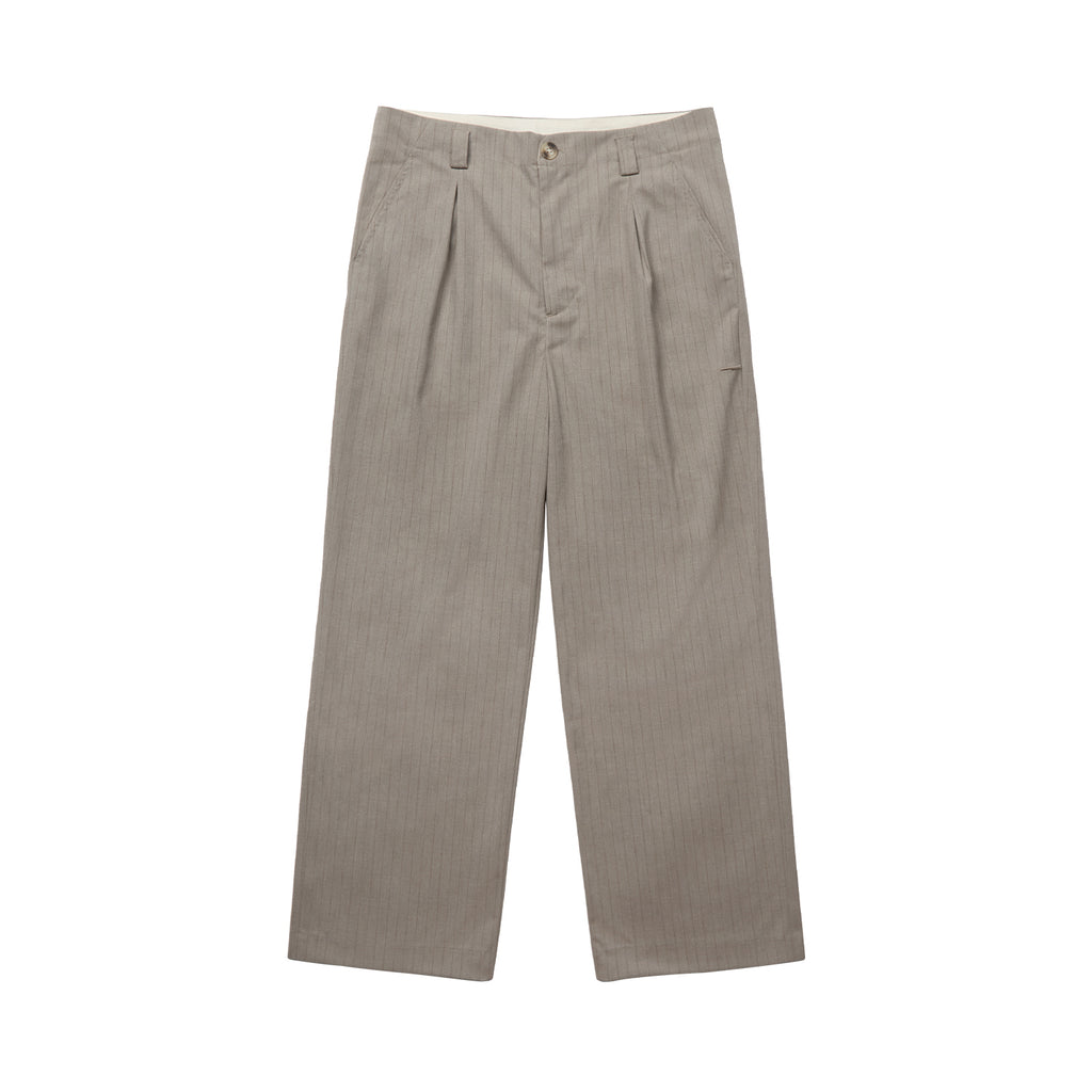 Pitt’s Vintage Striped Straight-Leg Trousers