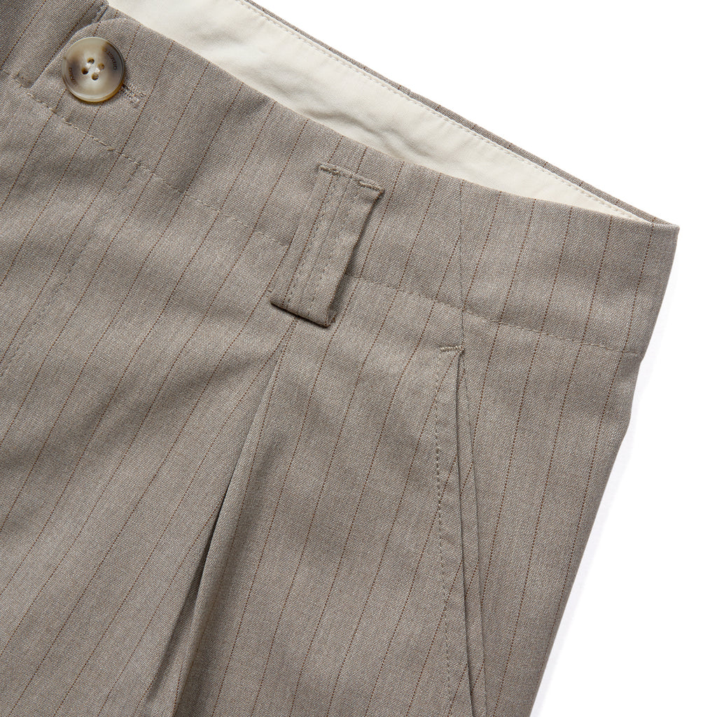 Pitt’s Vintage Striped Straight-Leg Trousers