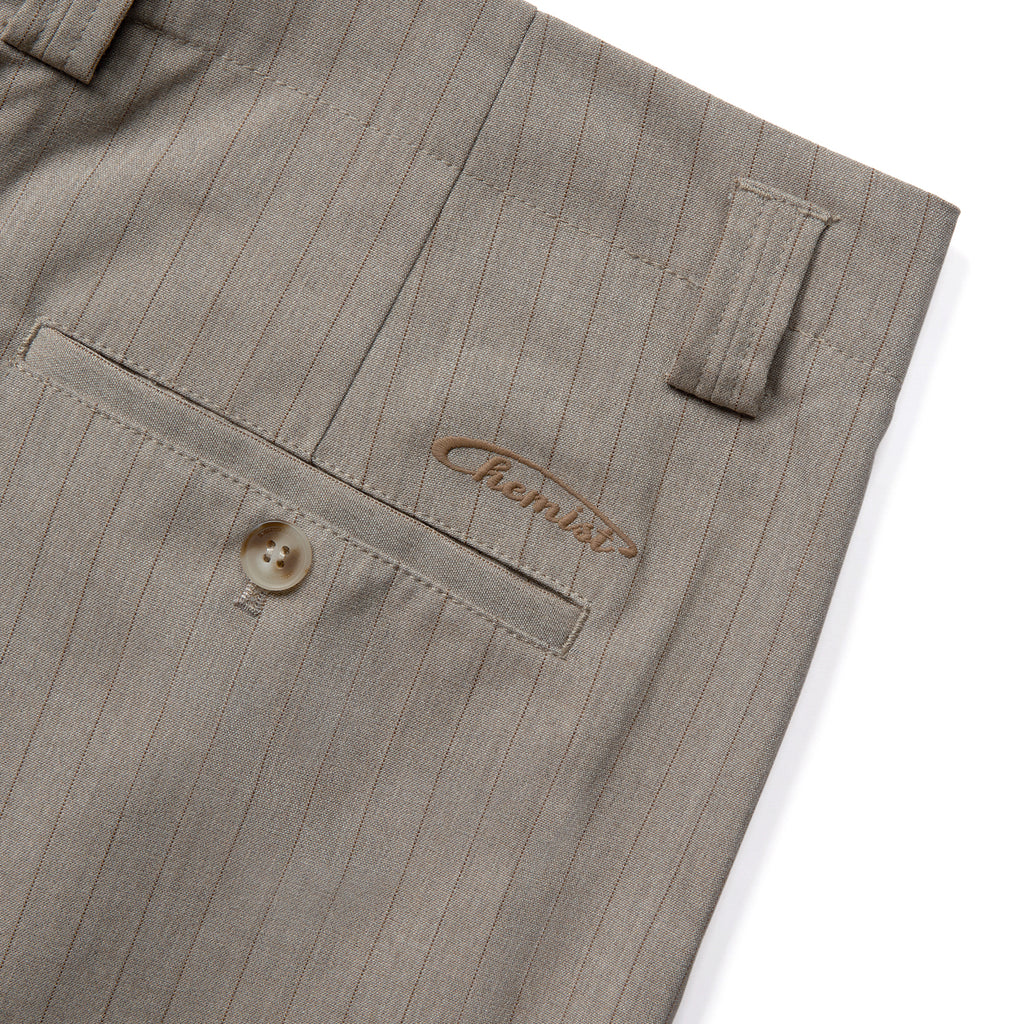 Pitt’s Vintage Striped Straight-Leg Trousers