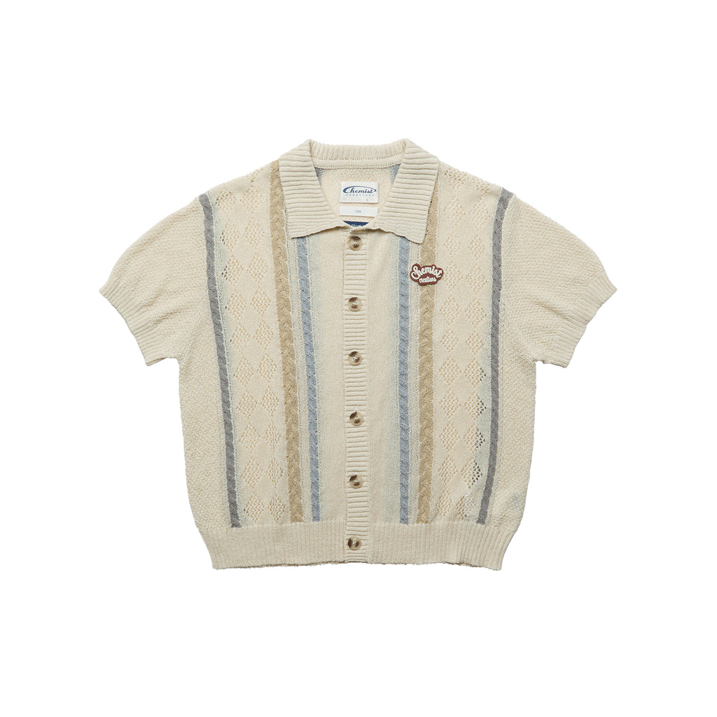 Showa Argyle Knit Cardigan