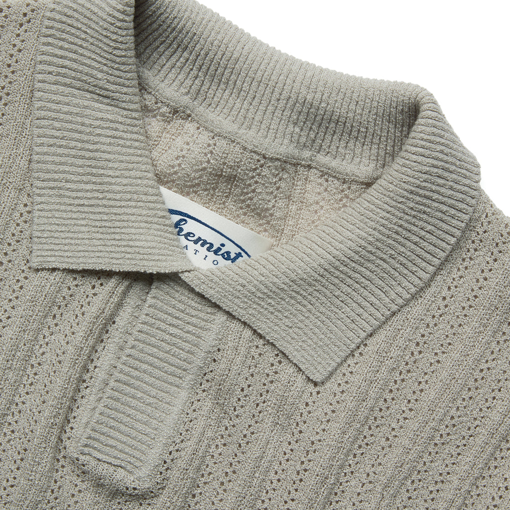 Takuya's Striped Knit Polo
