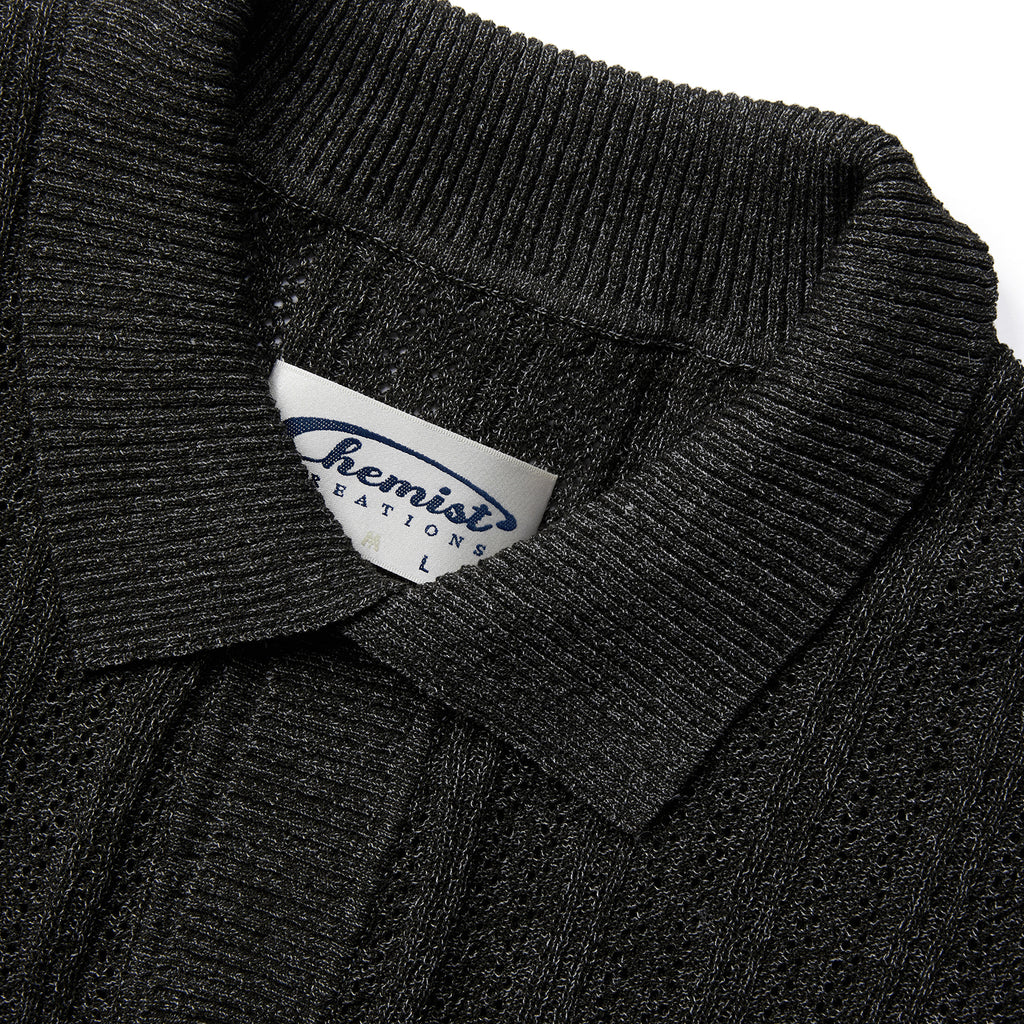 Takuya's Striped Knit Polo