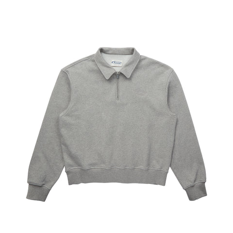 Minimal Drawstring Collar Sweatshirt