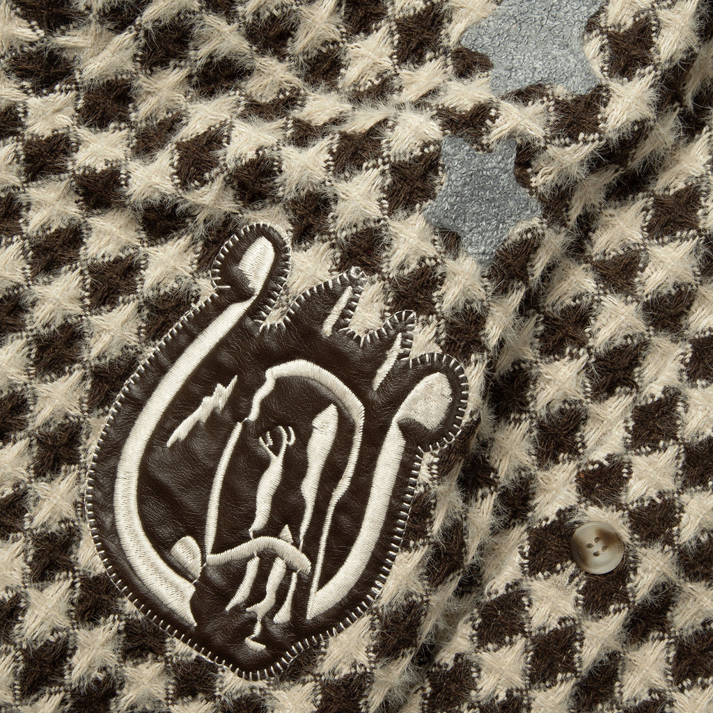 "Chemist's Ranch" Appliqué Textured Woven Shirt