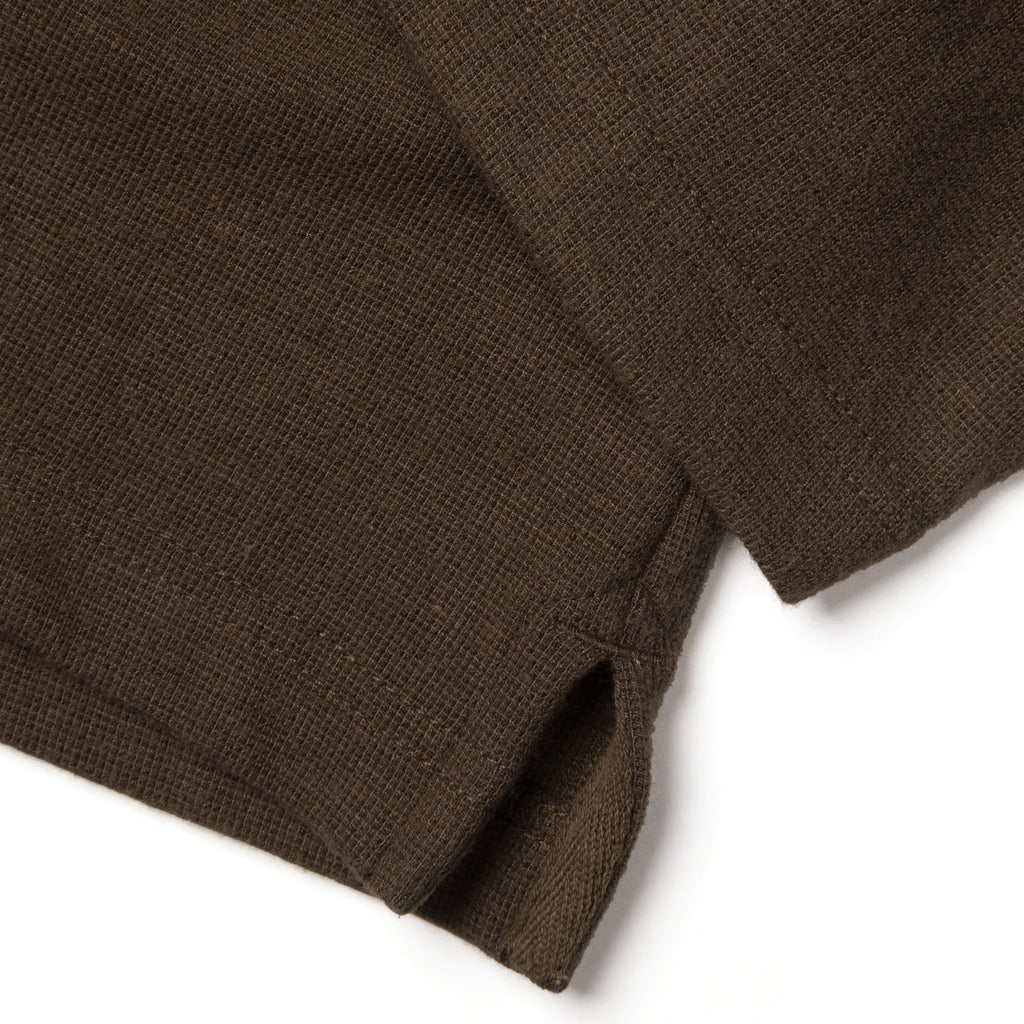Waffle-Knit Turtleneck Long-Sleeves