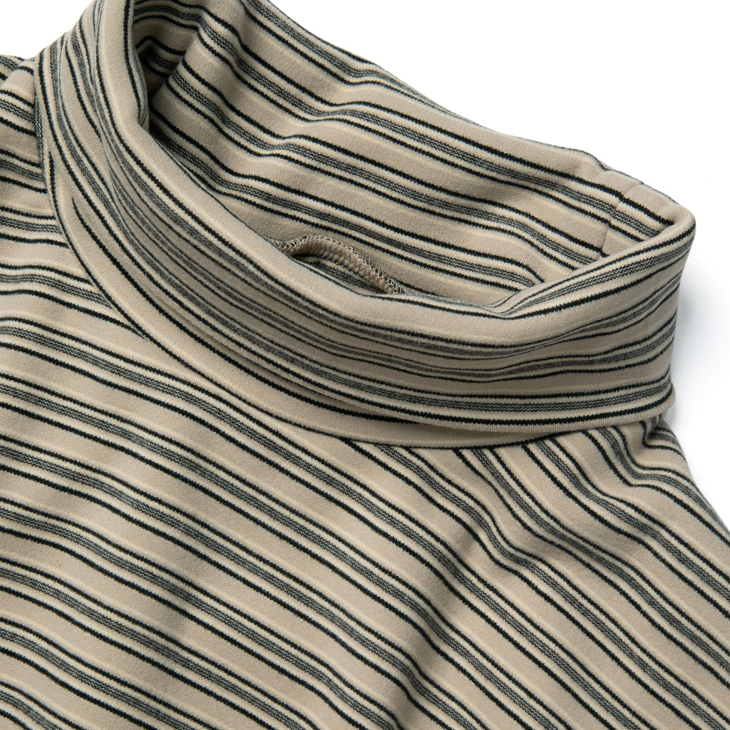Striped Turtleneck Long-sleeve Shirt