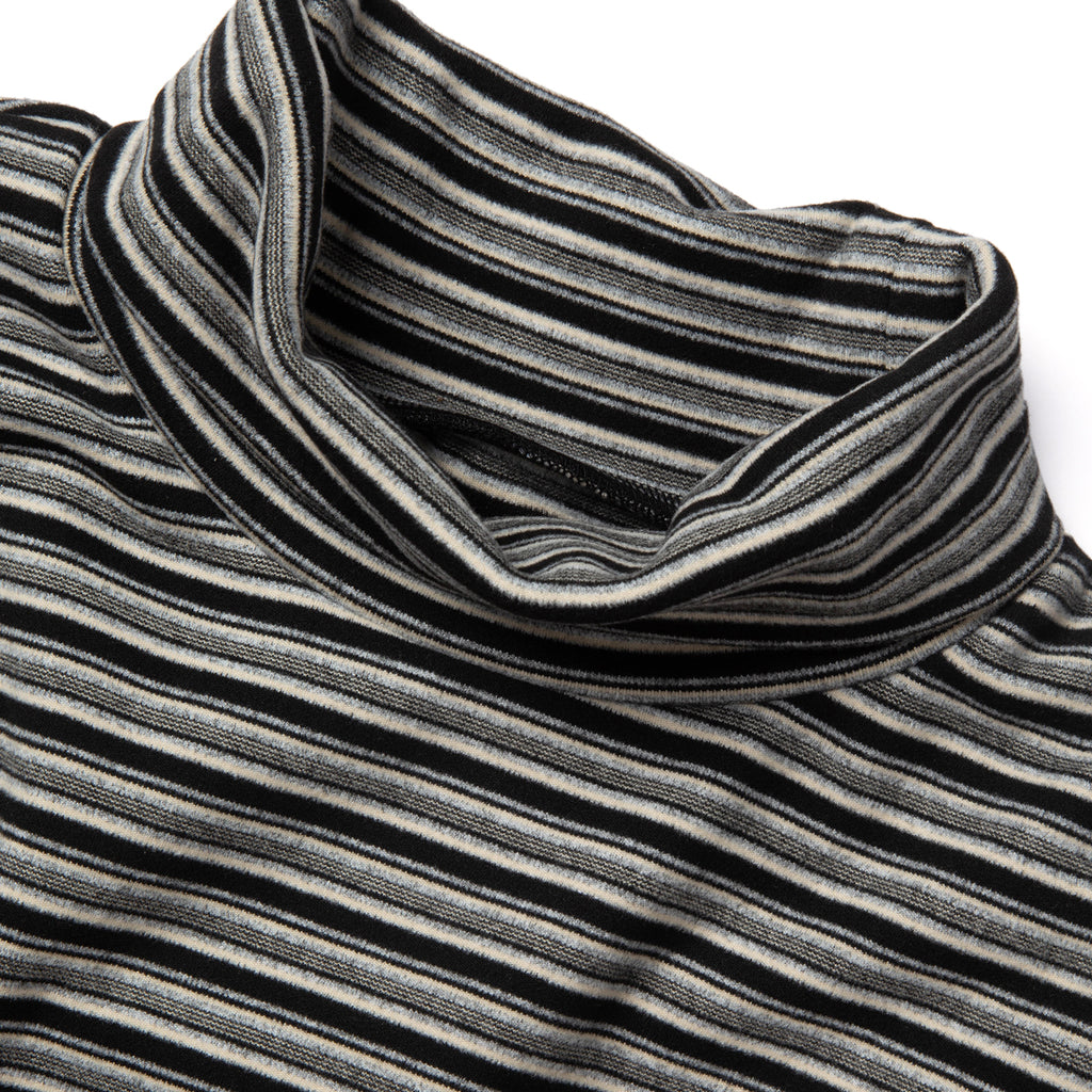 Striped Turtleneck Long-sleeve Shirt