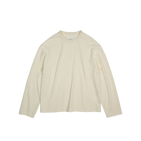 Waffle-Knit Long-Sleeve Shirt
