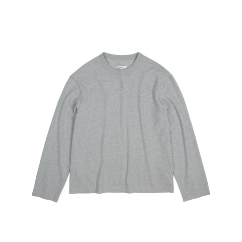Waffle-Knit Long-Sleeve Shirt