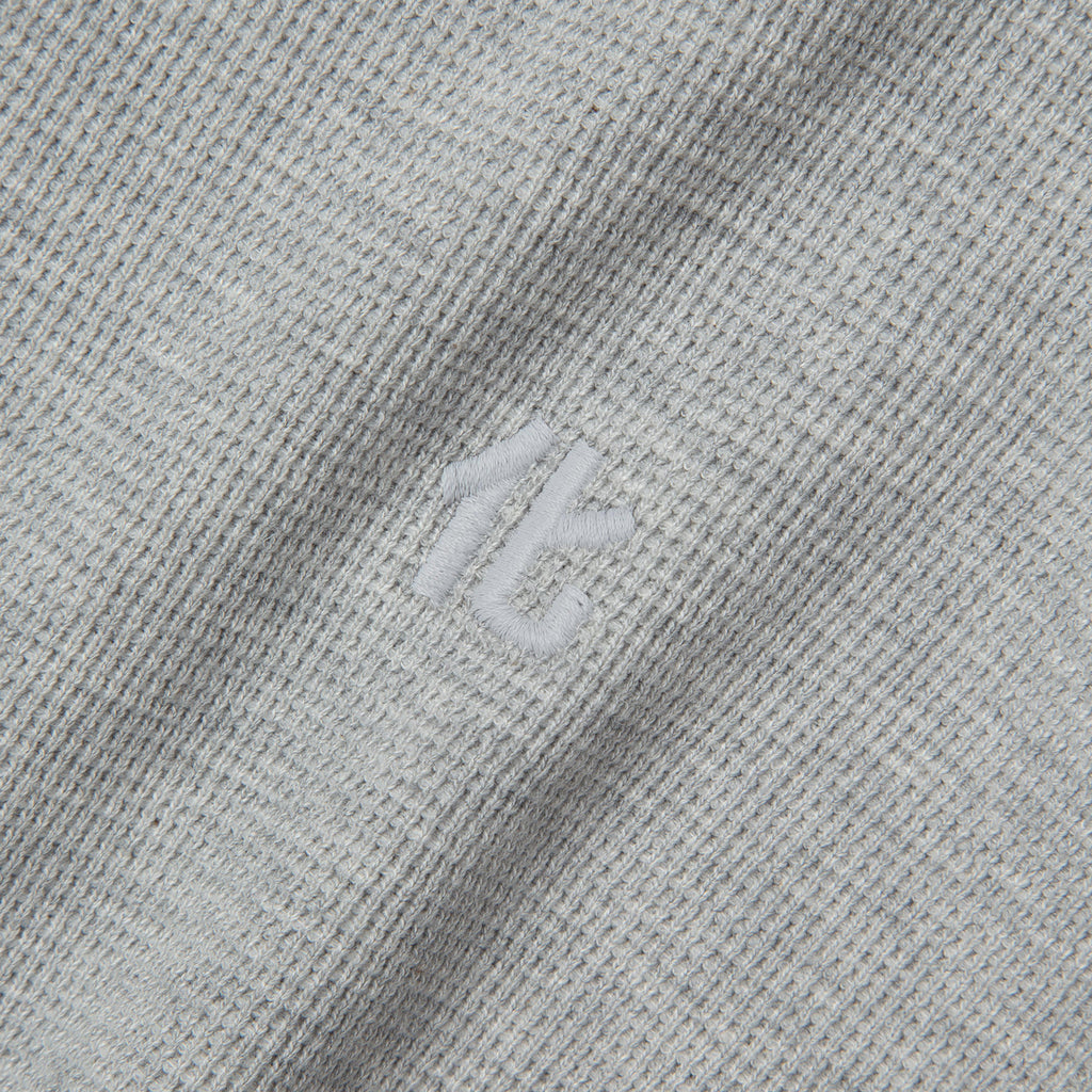 Waffle-Knit Long-Sleeve Shirt