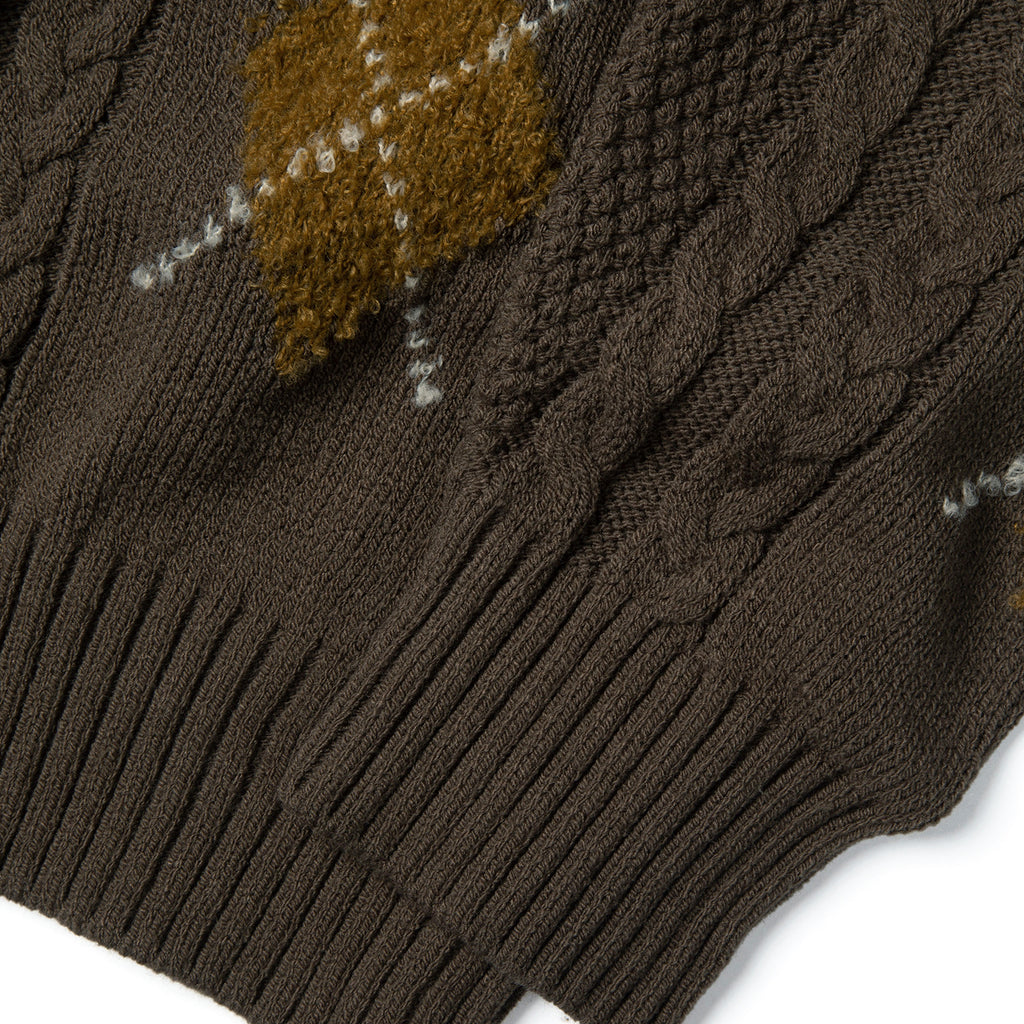 Argyle Knit Cardigan