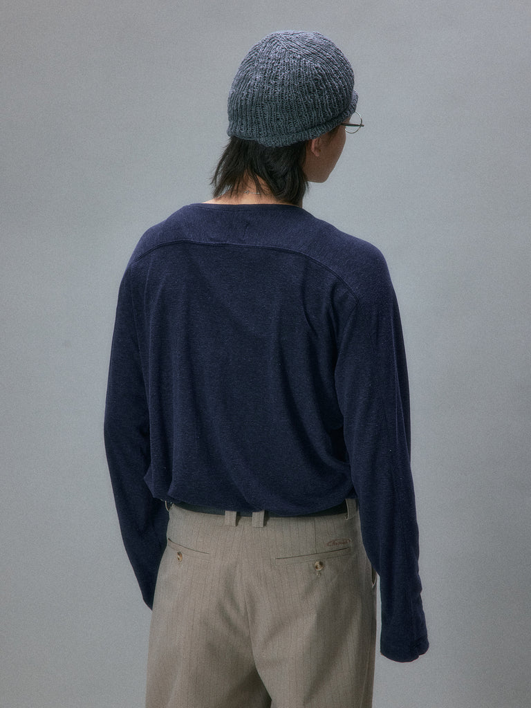 Japanese Vintage Loom Slub Cotton Long-Sleeve T-Shirt