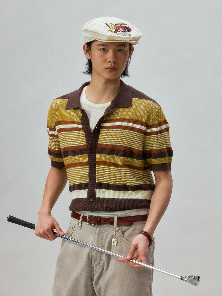 S1_BWN/YLW_KNITPOLO