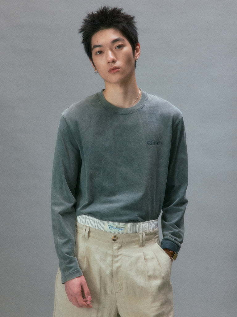 Vintage Basic Long-Sleeve T-Shirt