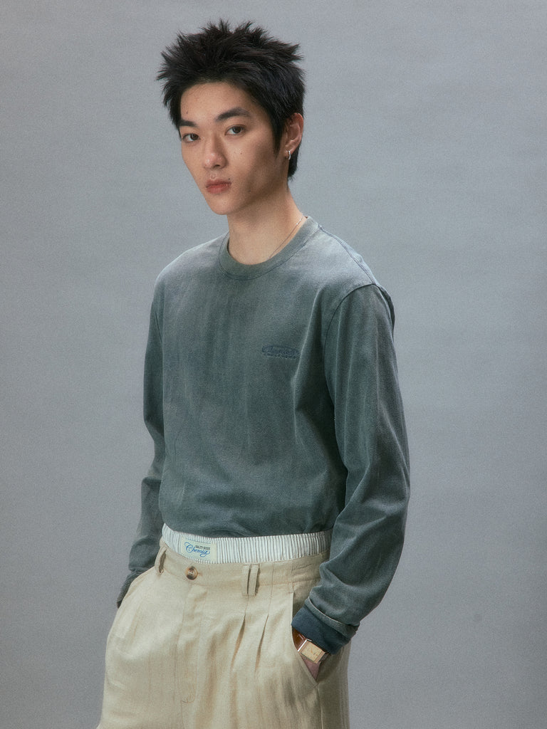 Vintage Basic Long-Sleeve T-Shirt