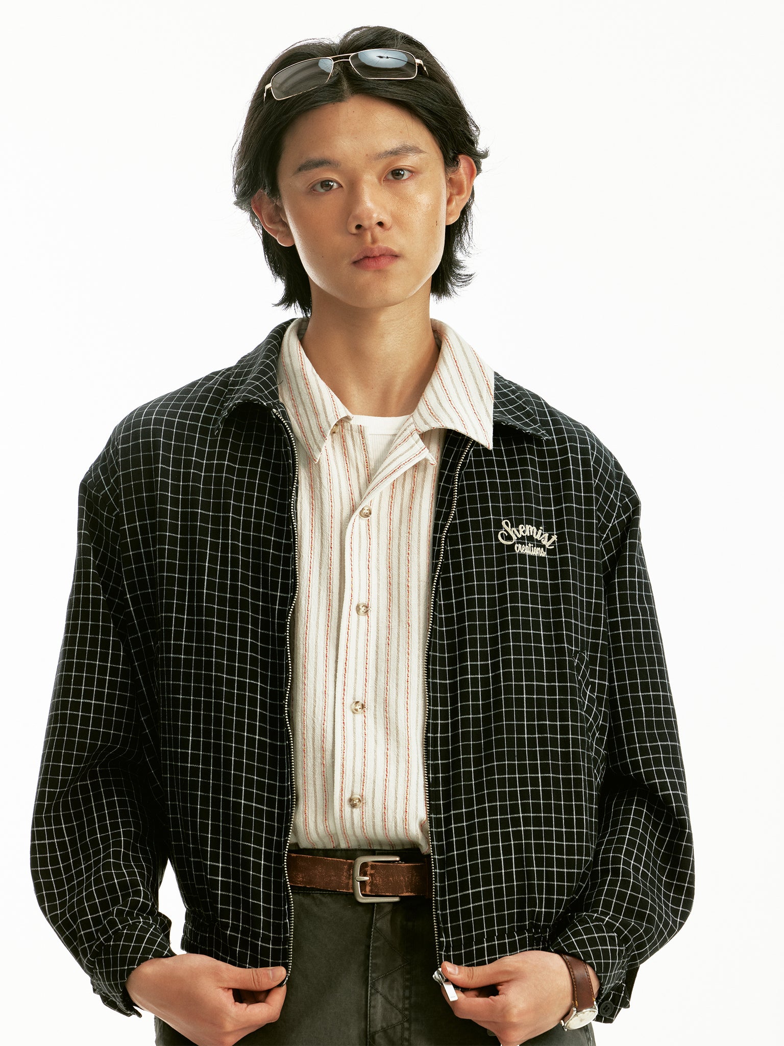 Checkered Harrington Jacket - Chemist Creations
