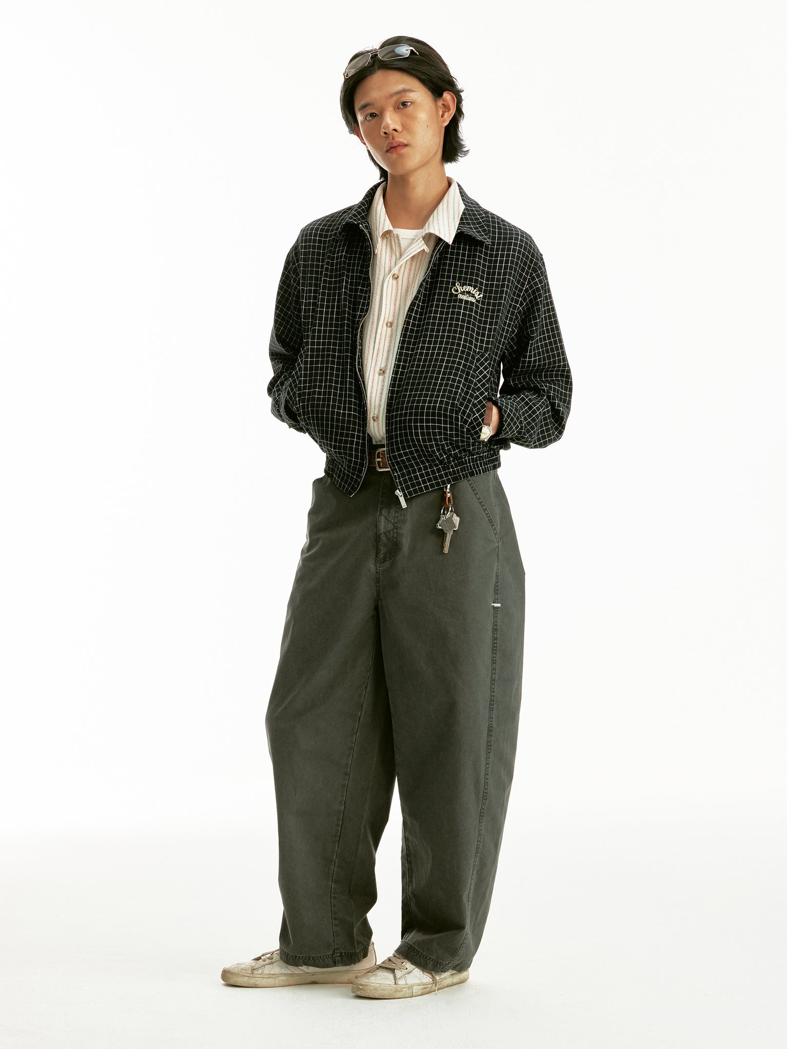 Checkered Harrington Jacket - Chemist Creations