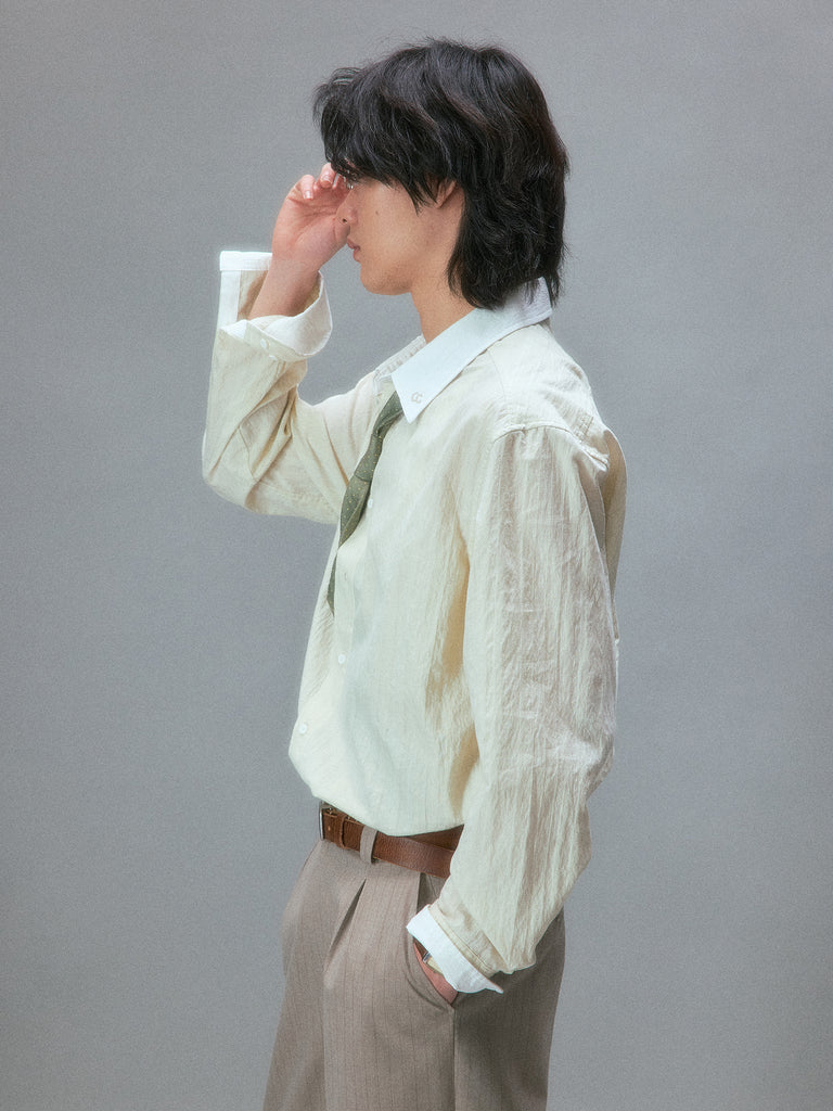 Yutaka Takenouchi's White-Collar Shirt