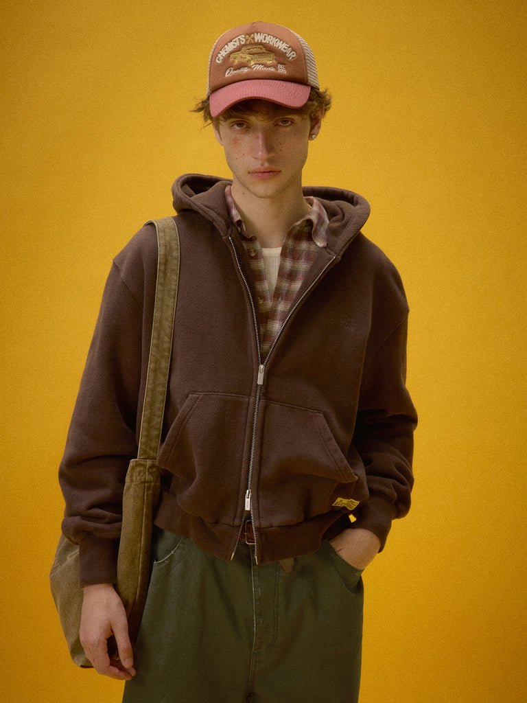 "Chemist‘s Workwear" Vintage Zip-Up Hoodie