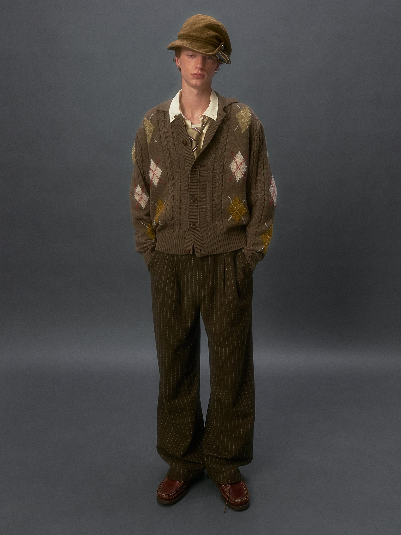 Argyle Knit Cardigan - Chemist Creations