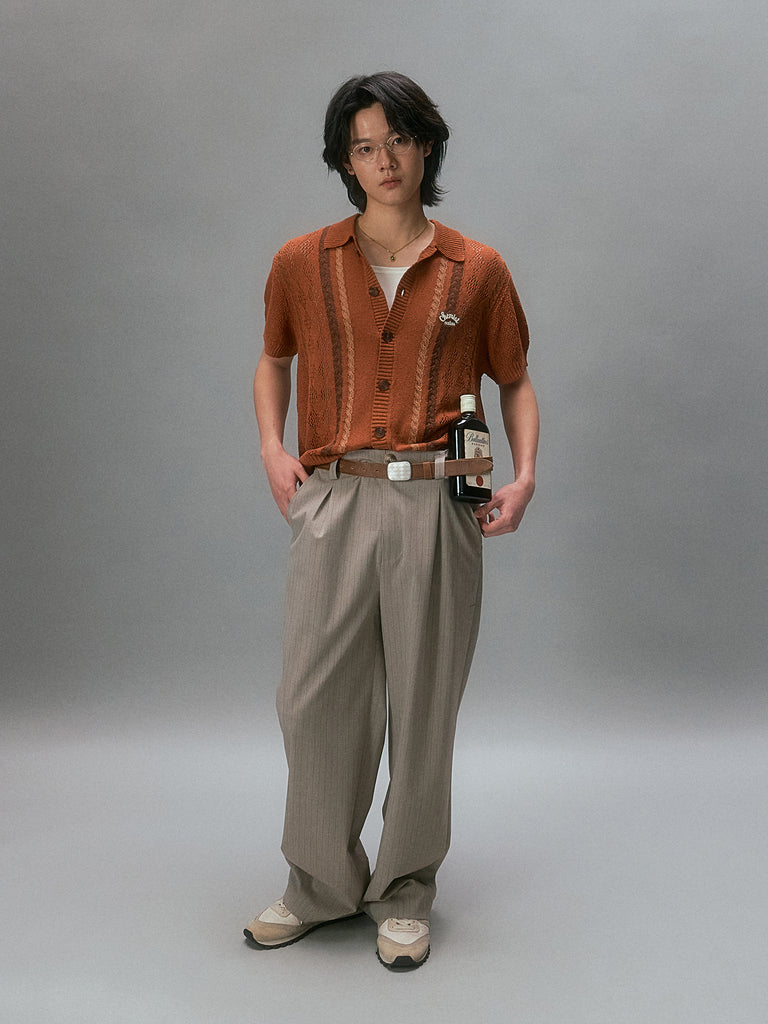 Showa Argyle Knit Cardigan