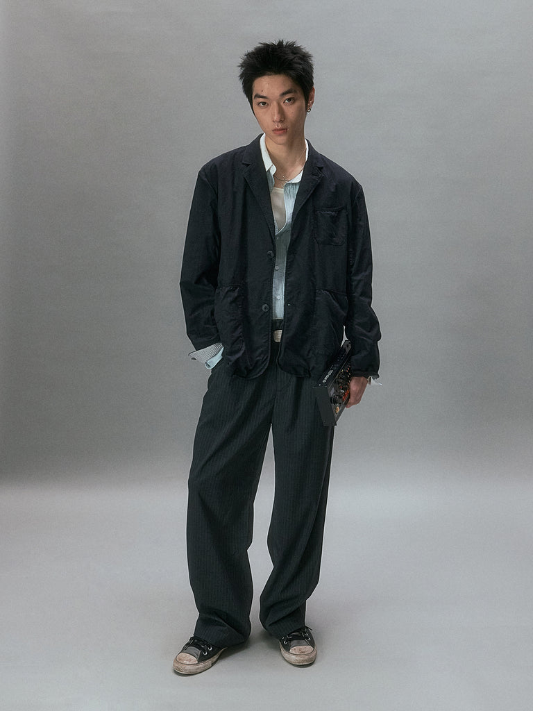 Long Vacation Spring Linen Tailored Jacket