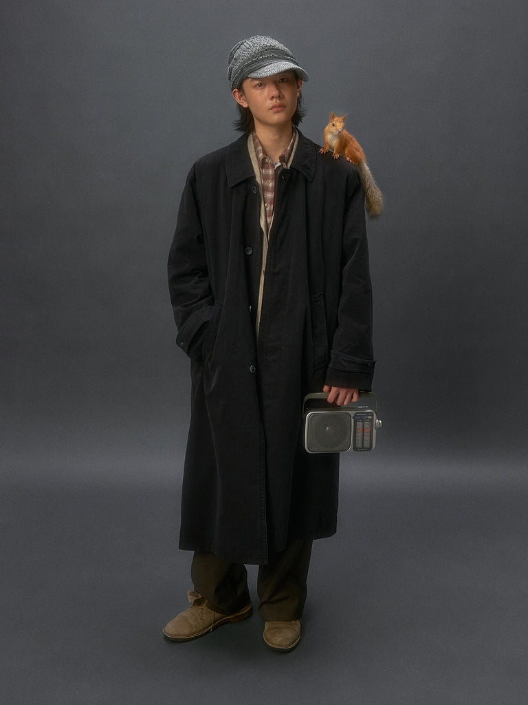 Faded Wash Trench Coat