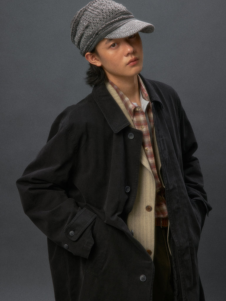 Faded Wash Trench Coat