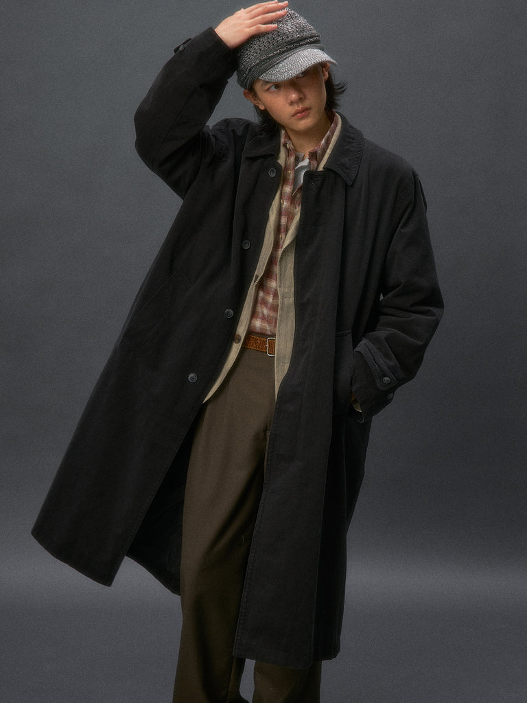 Faded Wash Trench Coat