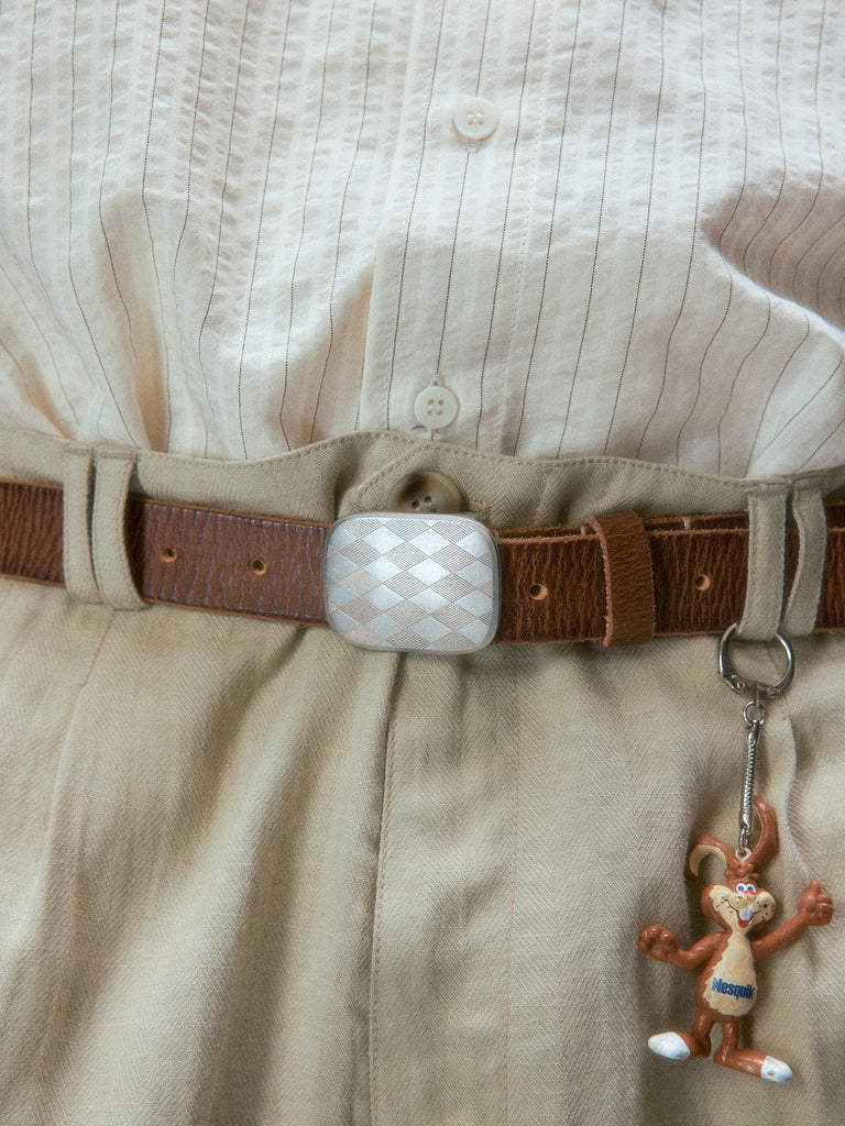 Showa Argyle Plate Buckle Belt