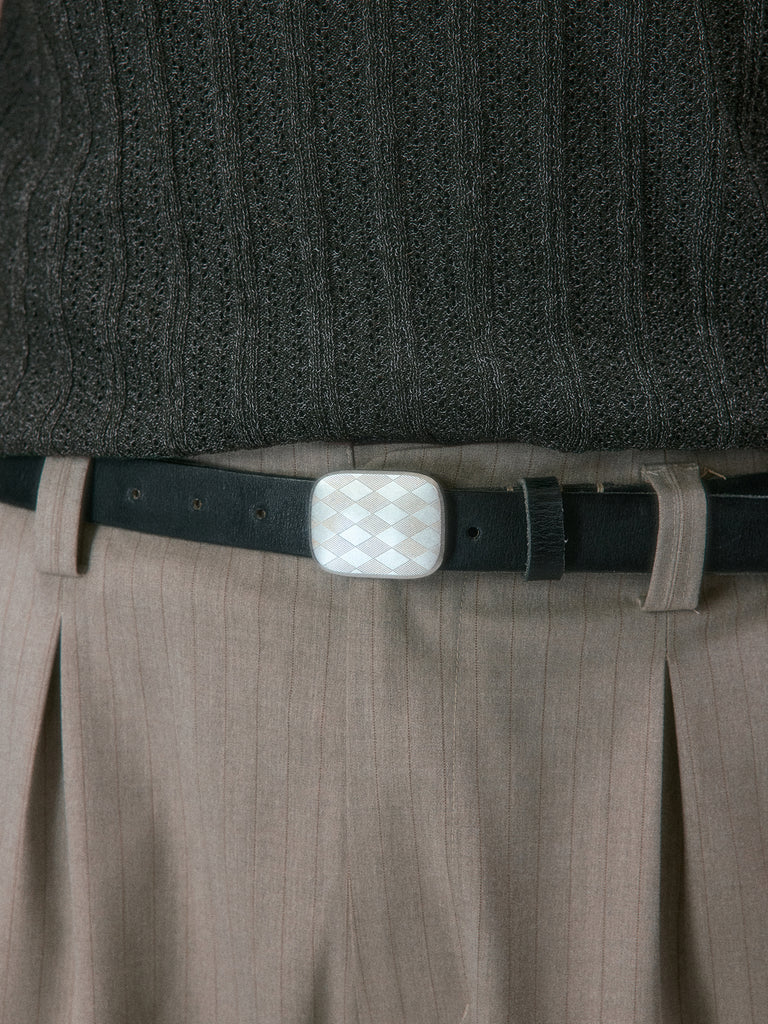 Showa Argyle Plate Buckle Belt