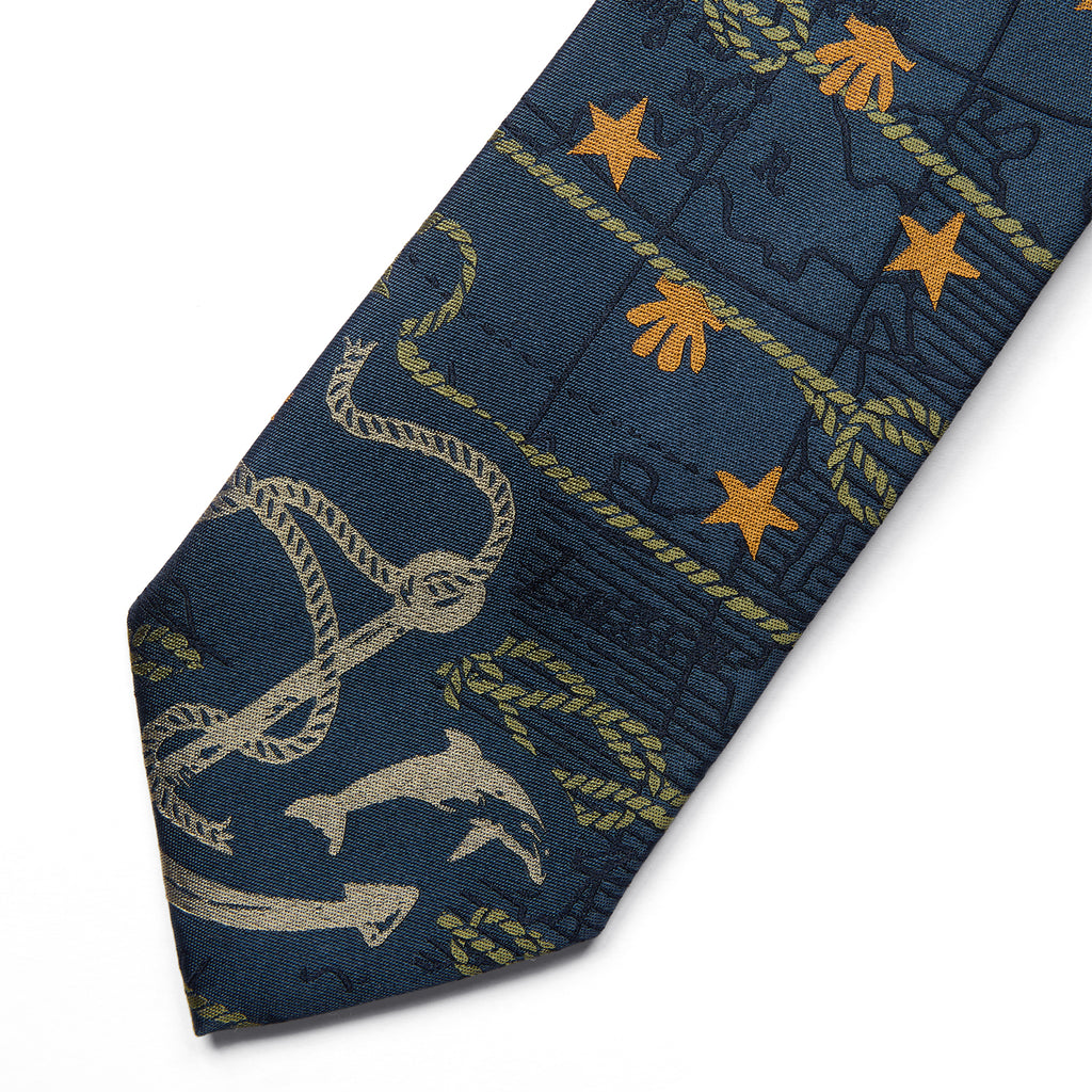"Arctic Explorer" Deep Ocean Exploration Silk Tie
