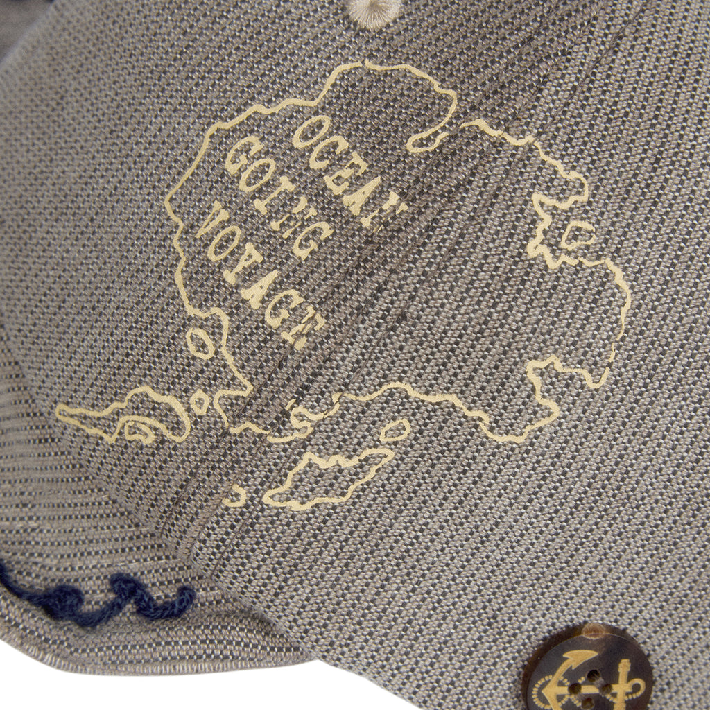"Arctic Explorer" Old Sailor's Striped Flip Brim Cap