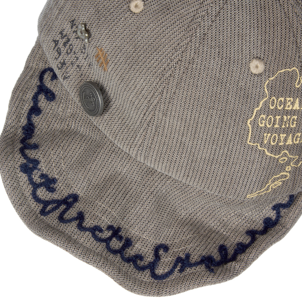 "Arctic Explorer" Old Sailor's Striped Flip Brim Cap