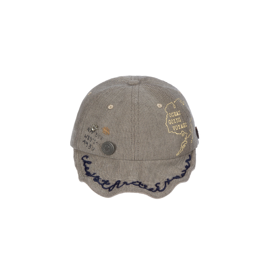 "Arctic Explorer" Old Sailor's Striped Flip Brim Cap