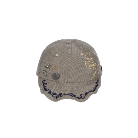 "Arctic Explorer" Old Sailor's Striped Flip Brim Cap