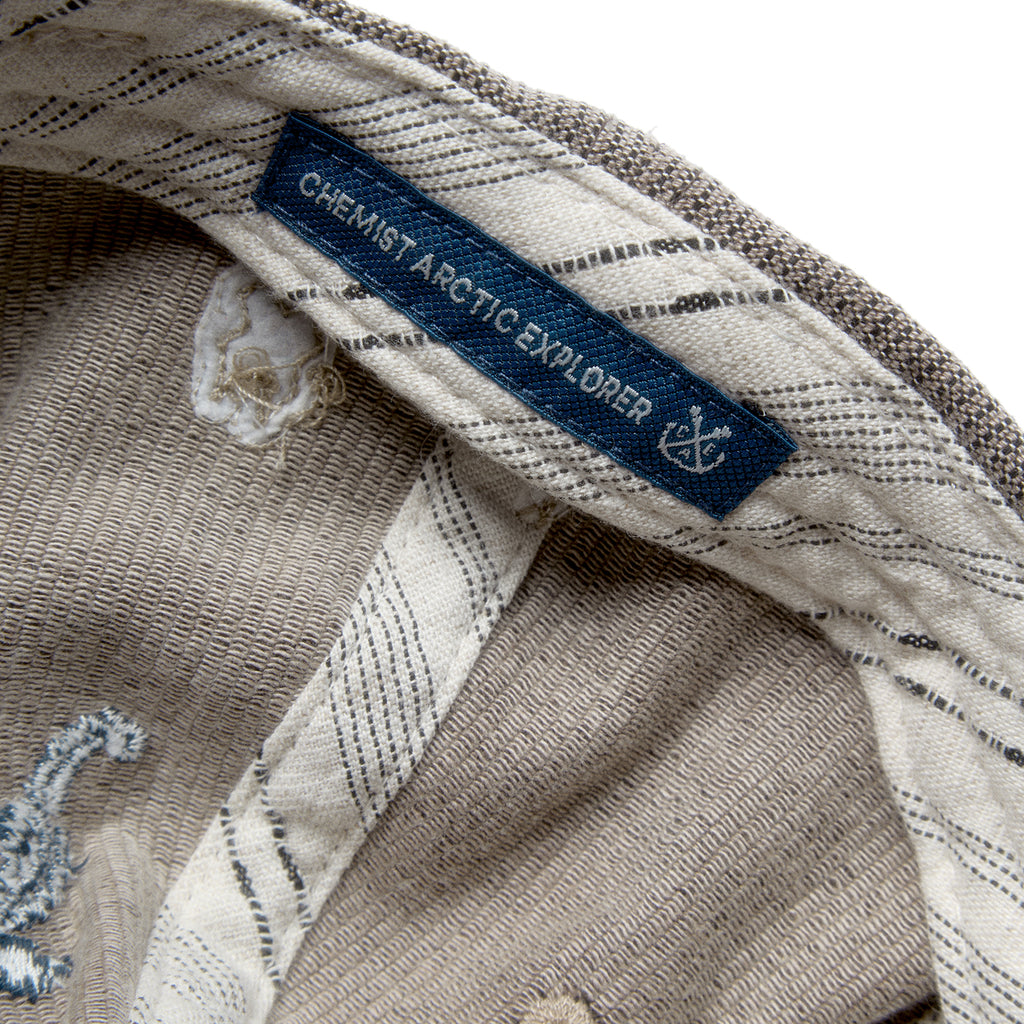 "Arctic Explorer" Old Sailor's Striped Flip Brim Cap